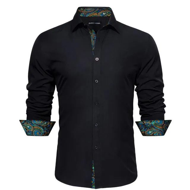 Men's Silk and Polyester Long Sleeve Shirt White Solid Red Patch Slim Fit Turn-down Collar from Dhgate Men's Casual Shirts - price 16.5 Men's Silk and Polyester Long Sleeve Shirt White Solid Red Patch Slim Fit Turn-down Collar from Dhgate Men's Casual Shirts - price 16.5