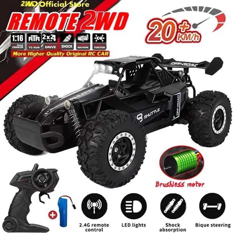 New 1:4 Scale Electric RC Car 2WD Off-road Climbing Vehicle with LED ...