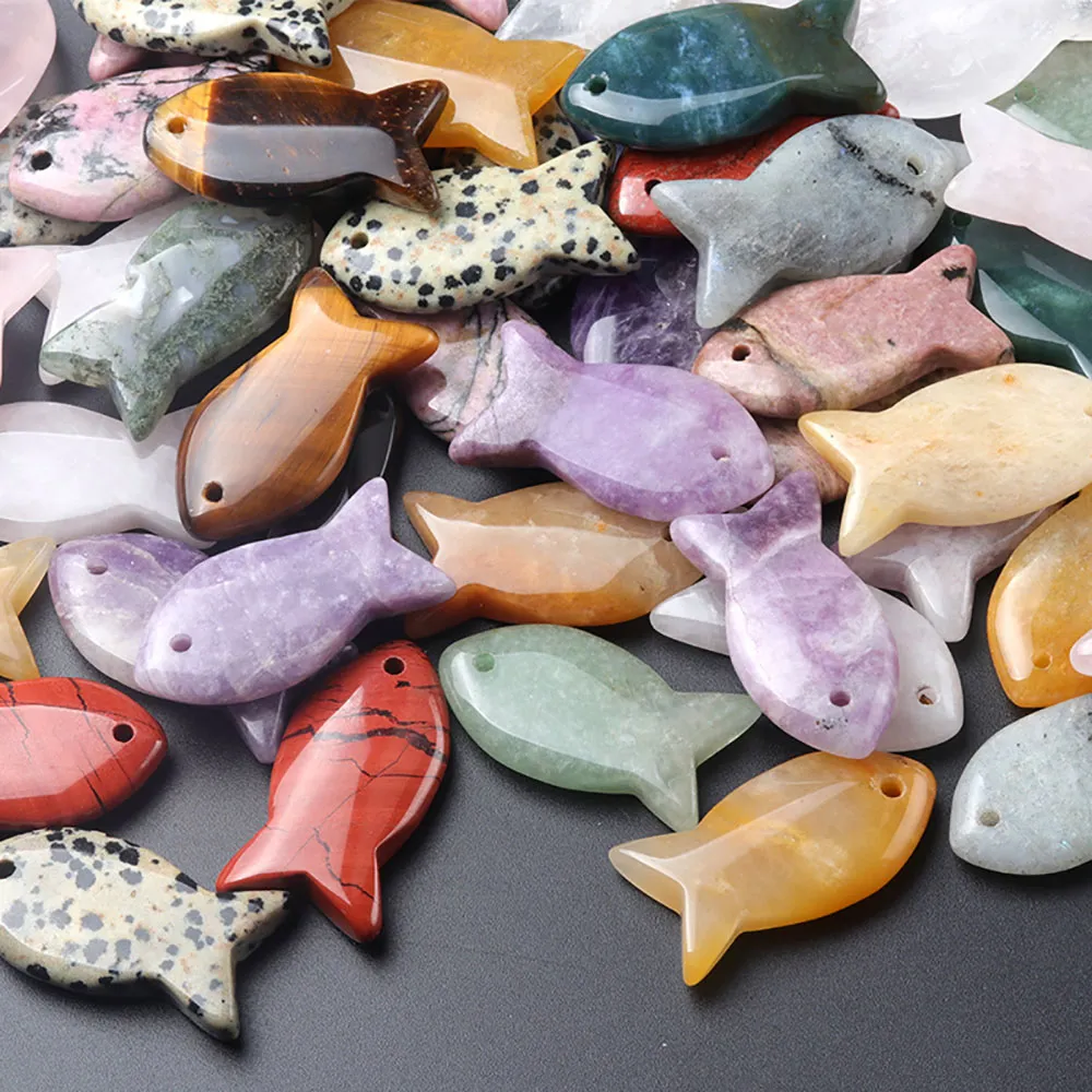 Hand Carved Amethyst Fish Figurines Natural Healing... From Dh912686698 ...