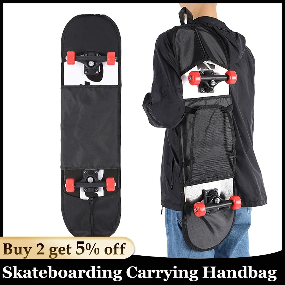 Backpack With Skateboard Straps 2-PackAdjustable Foldable