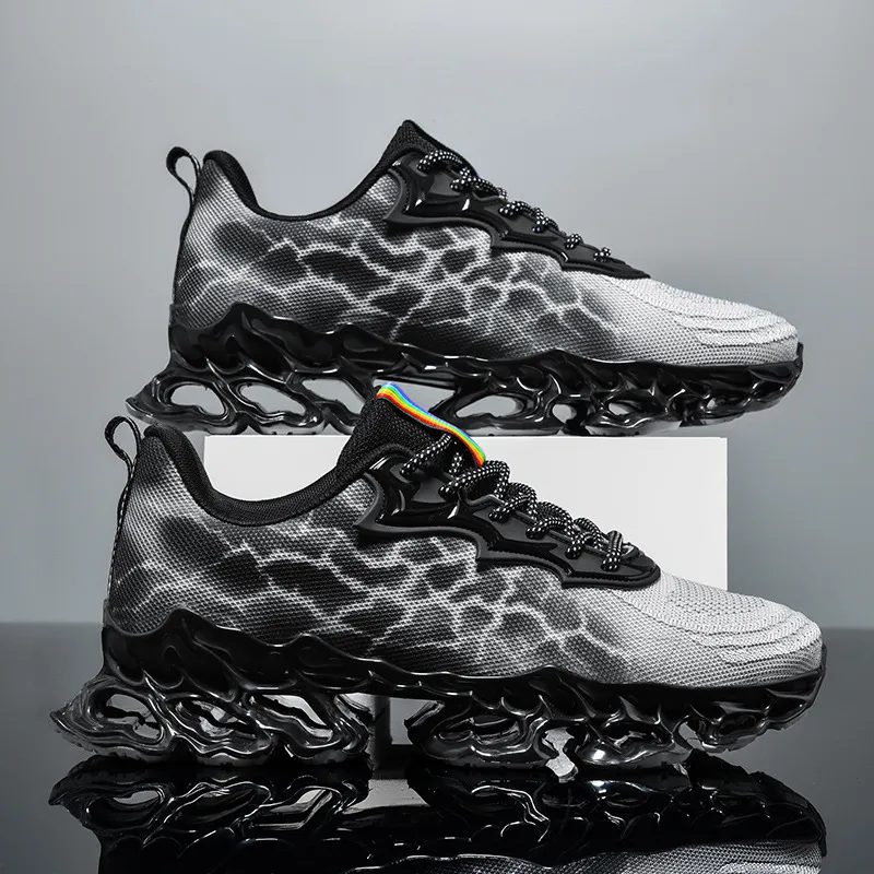 Platform Jogging Running Shoes Men Breathable Mesh Jogging Sneakers... From All_or ...