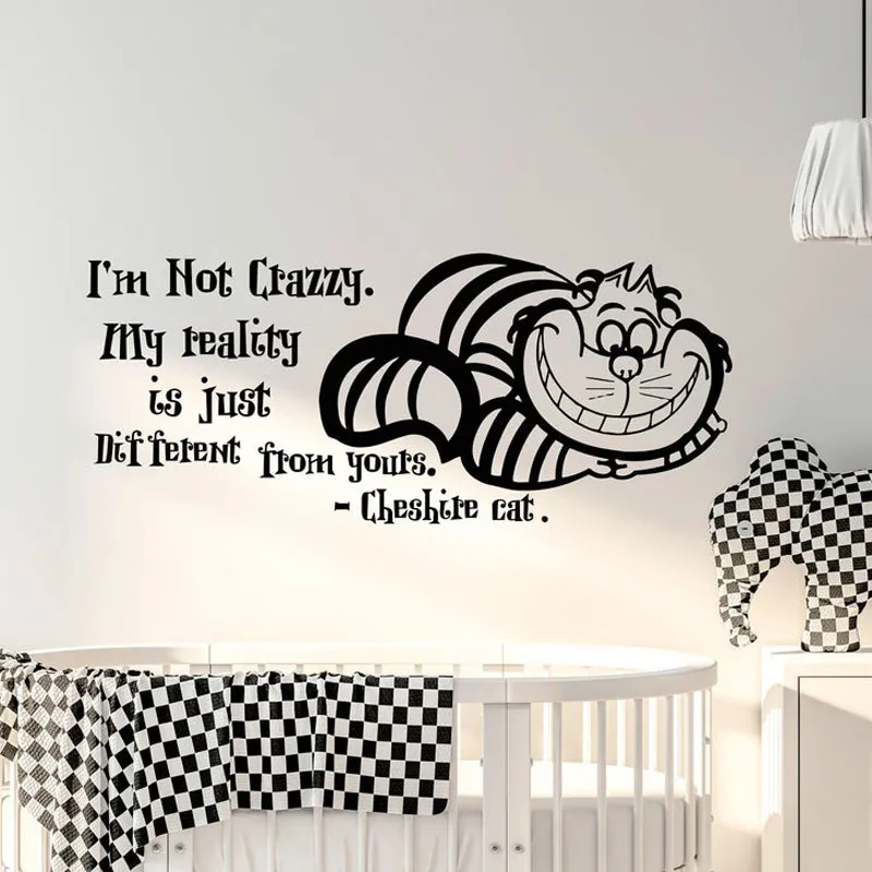 Save Big on Bulk Alice In Wonderland Wall Stickers Fairy Wall Art Stickers  Whimsical Cheshire Cat Vinyl Wall Decal, Alice In Wonderland Outdoor Decor 
