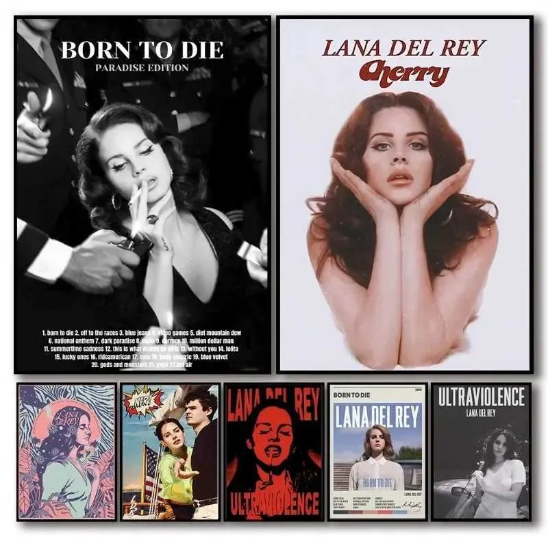 Lana Del Rey Singer Lizzy Grant Aesthetic Harry Styles Posters Rapper ...