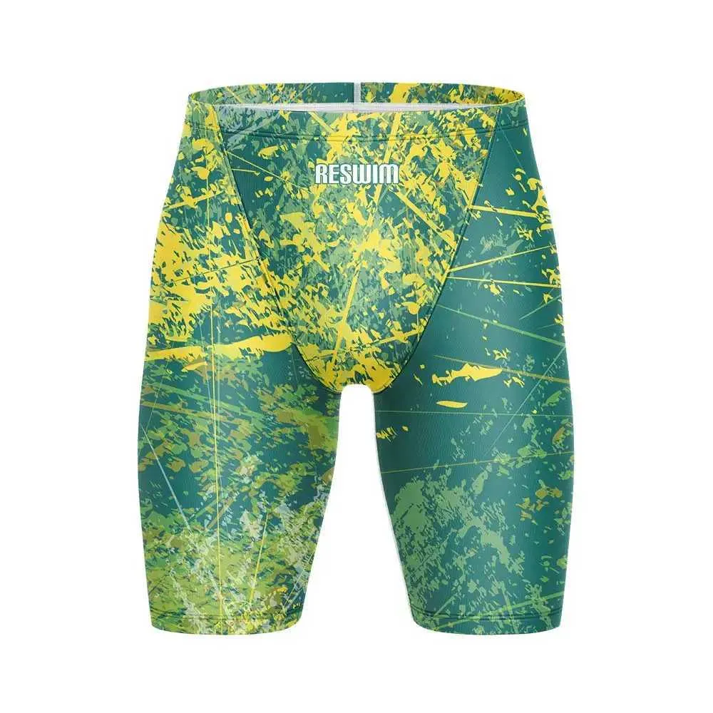 Swim Trunks Racing Men's Quick Dry Racing Boyshort Swimsuit Athletic Training Trunks ...