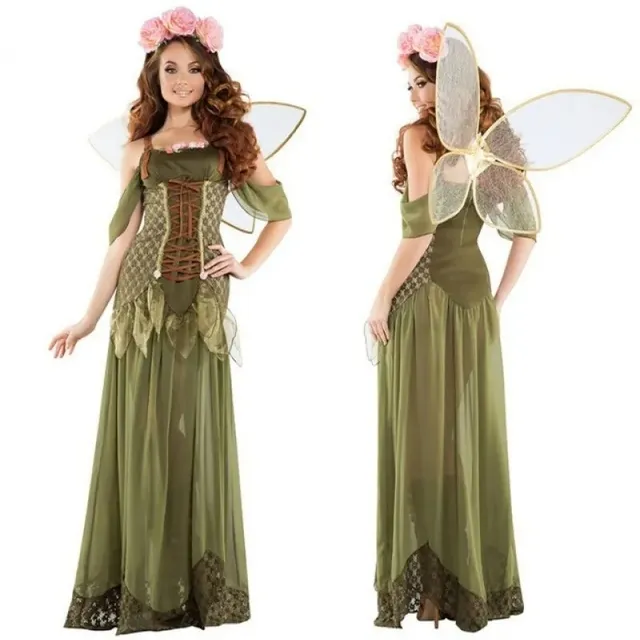 Halloween Adult Women Elf Dress Cosplay Costume Steampunk Medieval Fairy  Tale Green Forest from Dhgate Others Apparel - price 117.56
