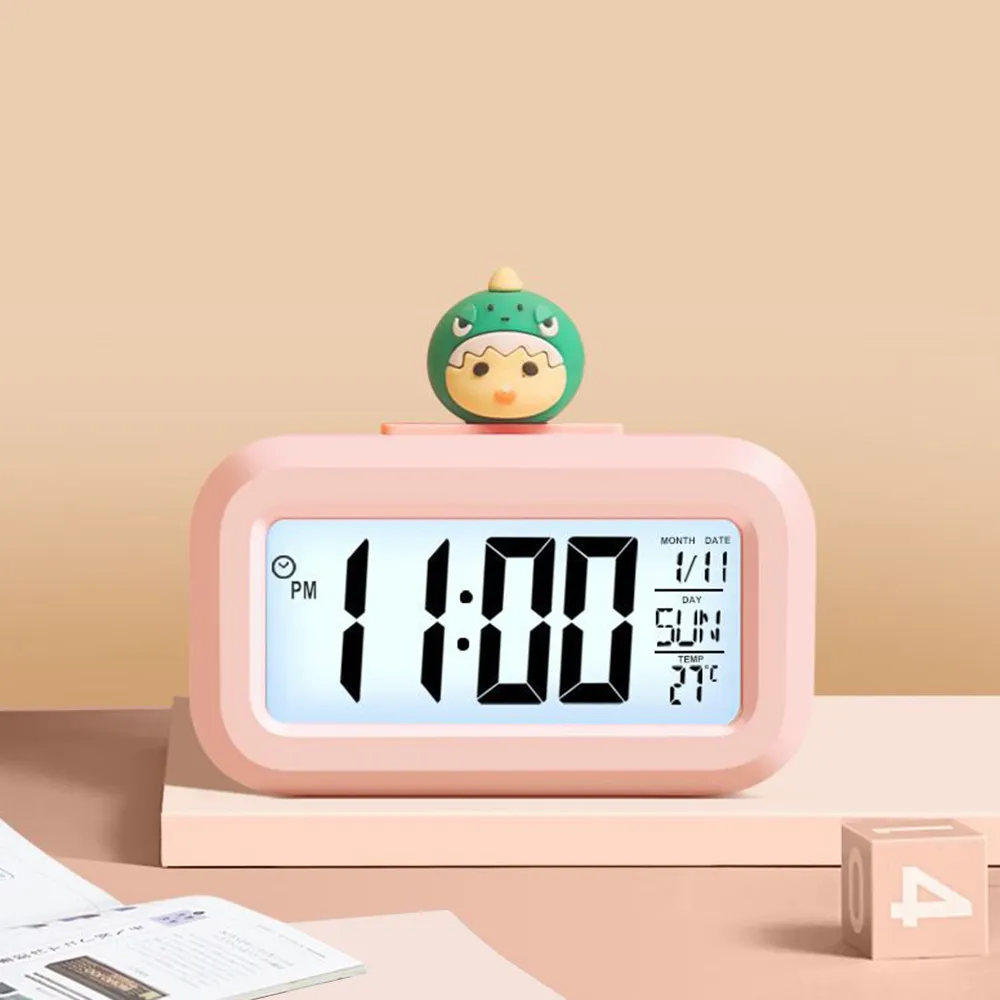 Large Screen Digital Digital Clock For Desktop With Temperature Display ...