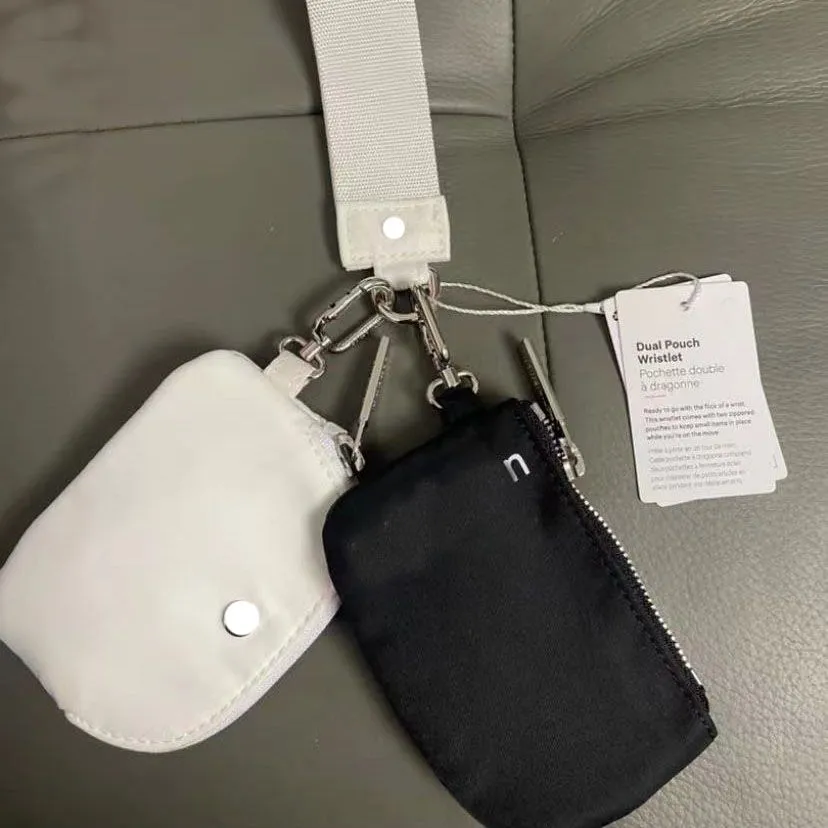 Sports Bag Mini Wristlet Keychain Wallet - Dual Pouch, Zip Around, Portable Coin Purse, Pocket, 2024 Sports Bag Mini Wristlet Keychain Wallet - Dual Pouch, Zip Around, Portable Coin Purse, Pocket, 2024