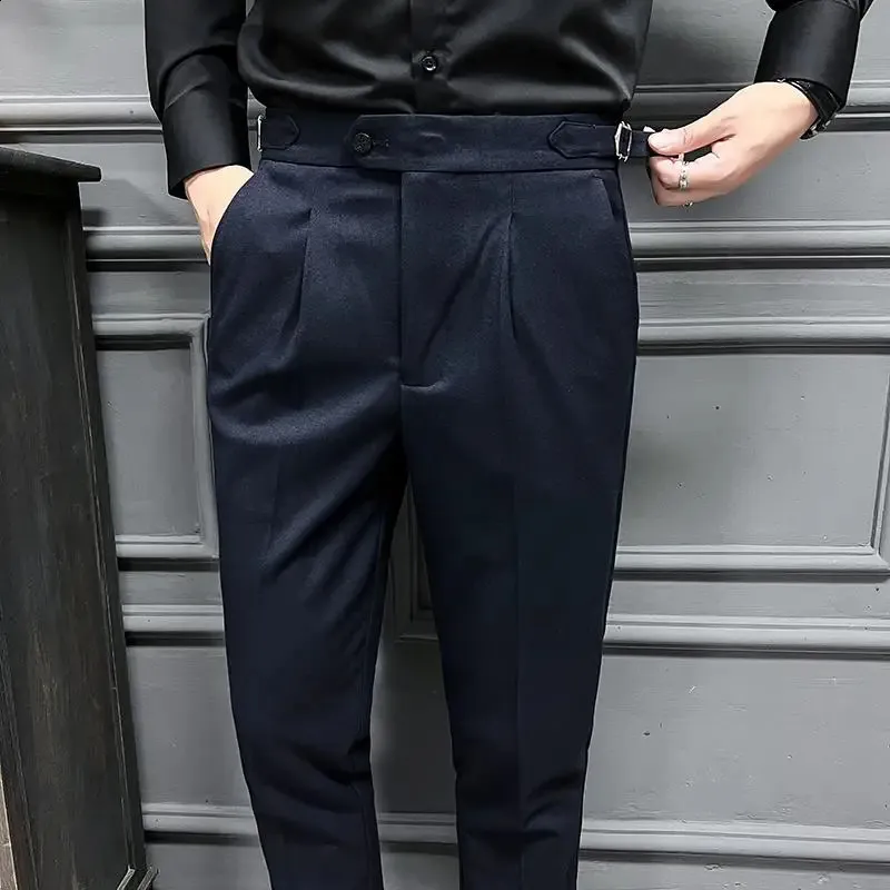 Neach Retro High-Waisted Men's Men's wearhouse Dress pants - High Quality Business Casual Dress Pantalon Homme Luxe 2936 250313 Neach Retro High-Waisted Men's Men's wearhouse Dress pants - High Quality Business Casual Dress Pantalon Homme Luxe 2936 250313