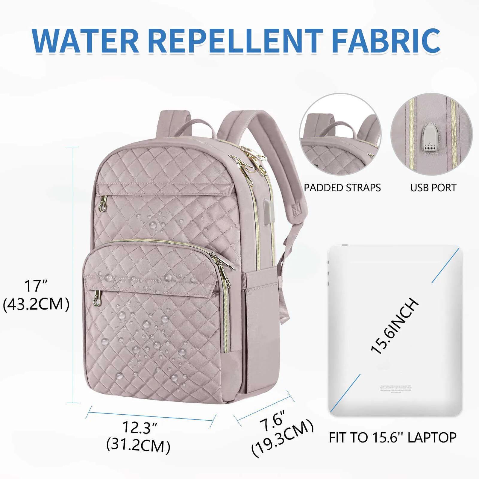 Women's Laptop Backpack For Business And School Commuting_voghion.com