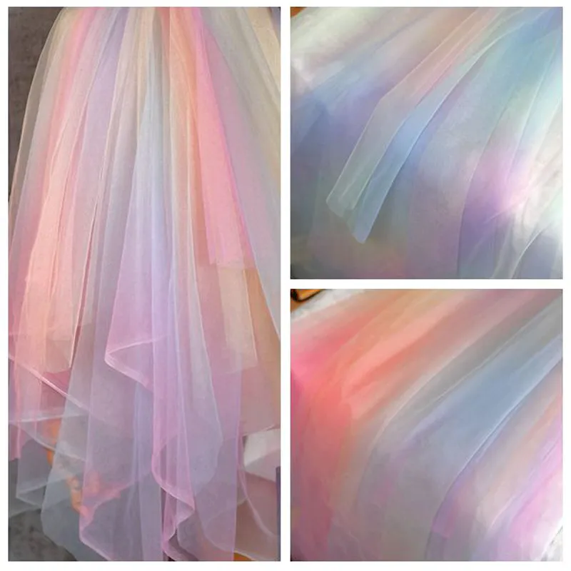 Regenbogen Tüll Stoff Soft Mesh Gradient Für DIY... Von 15,06 € | DHgate