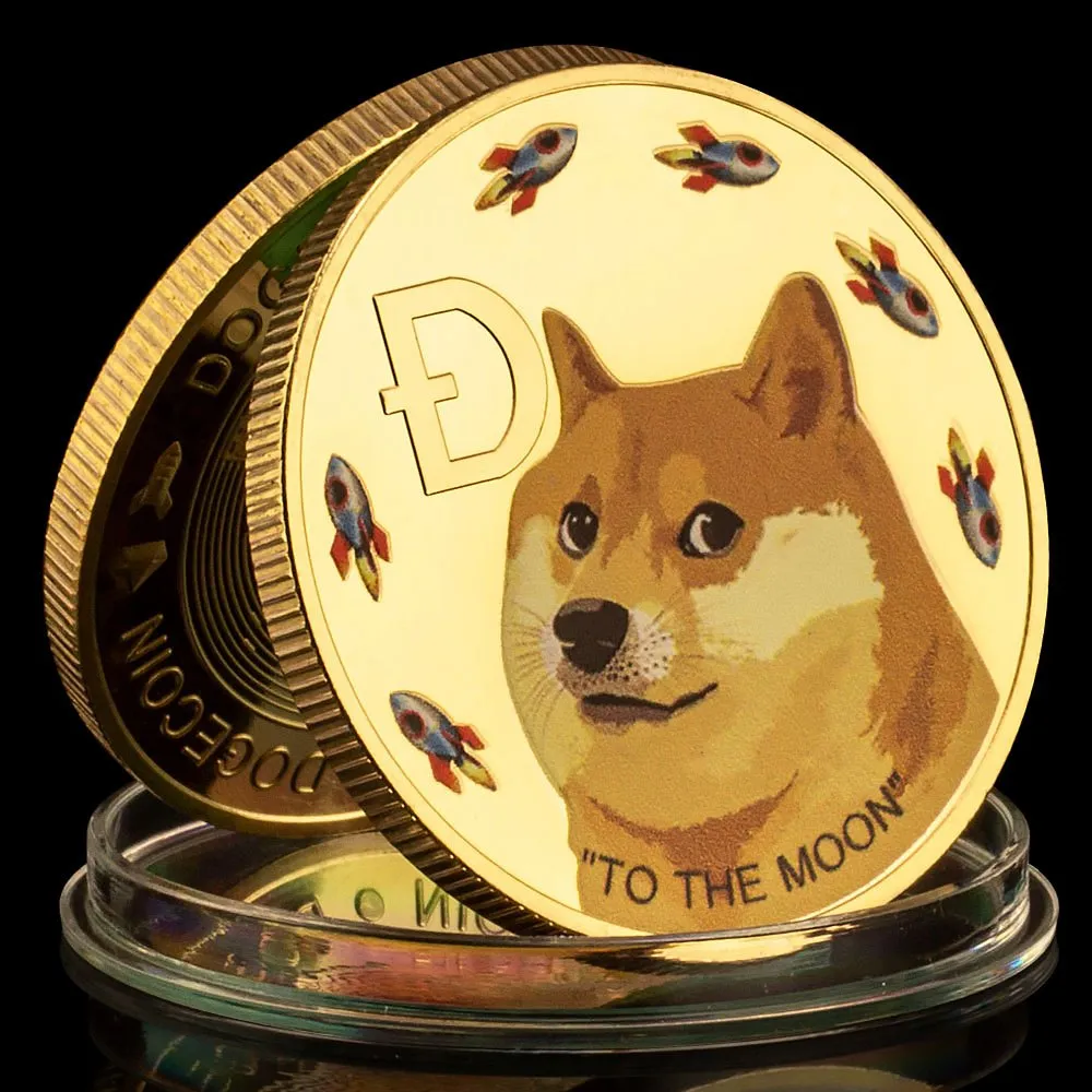 Collectible Crypto Gold Coin with Rocket Pattern - Unique Commemorative Pet  Coin, Shop Now! from Dhgate Arts and Crafts - price 19.26
