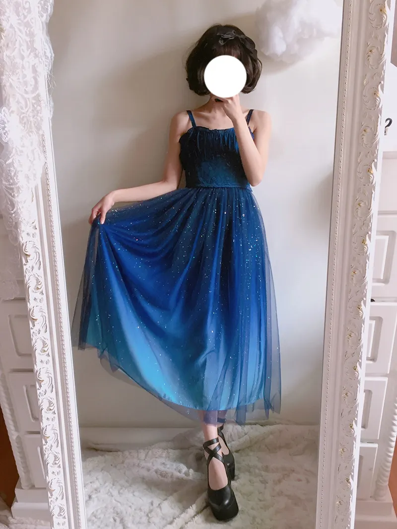 green emerald velvet dress Galaxy Bell Sleeve Mini Dress Women, Long Sleeve Black Blue Print Space Stars Constellation Celestial Fantasy Party Festival Universe Ladies Xs