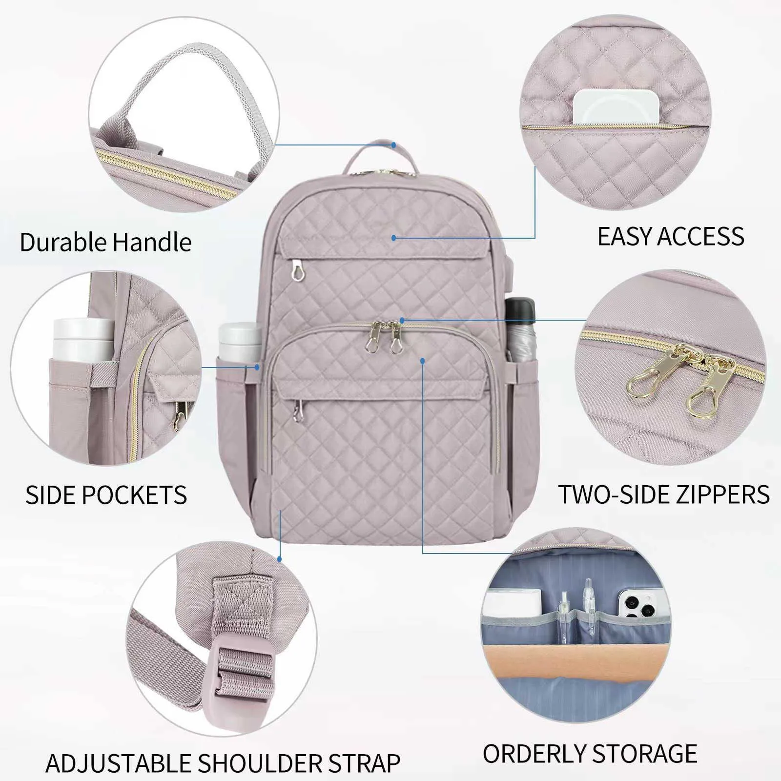 Women's Laptop Backpack For Business And School Commuting_voghion.com