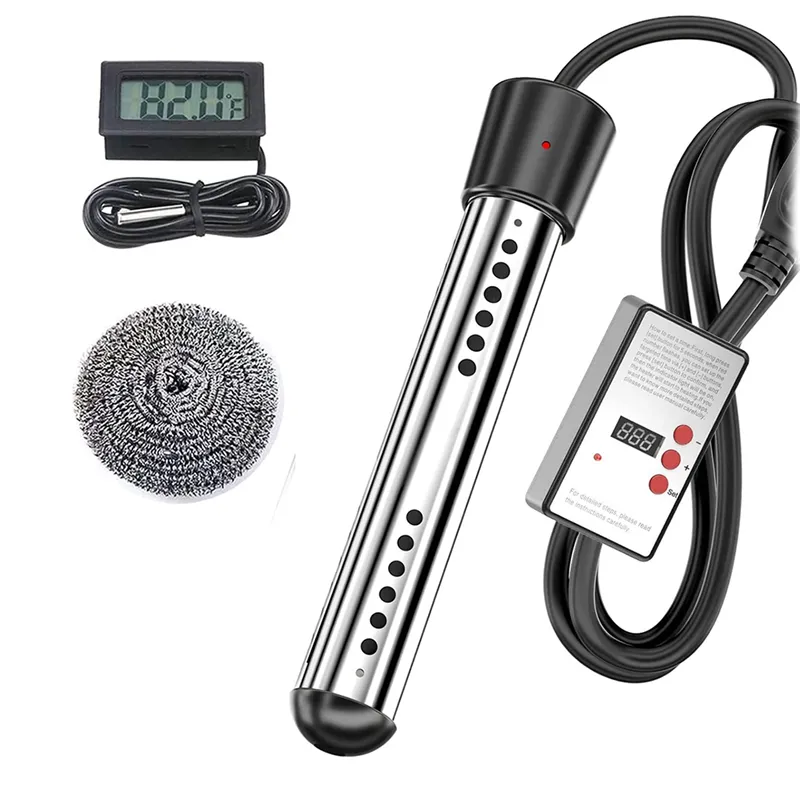 2500W Electric Immersion Water Heater with Automatic Timer, 12V Storage ...