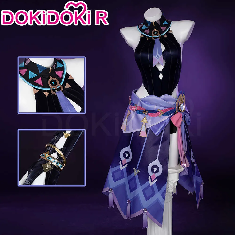Genshin Impact Citlali Women Purple Dress Carnival Halloween Cosplay Costume