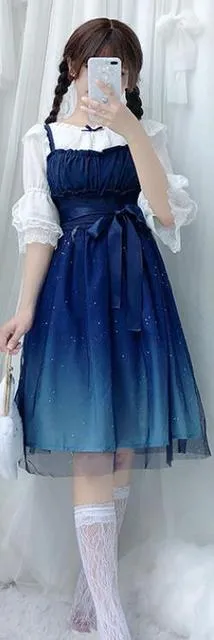 Galaxy Dress | Starry Lolita JSK Dress Japanese Inspired