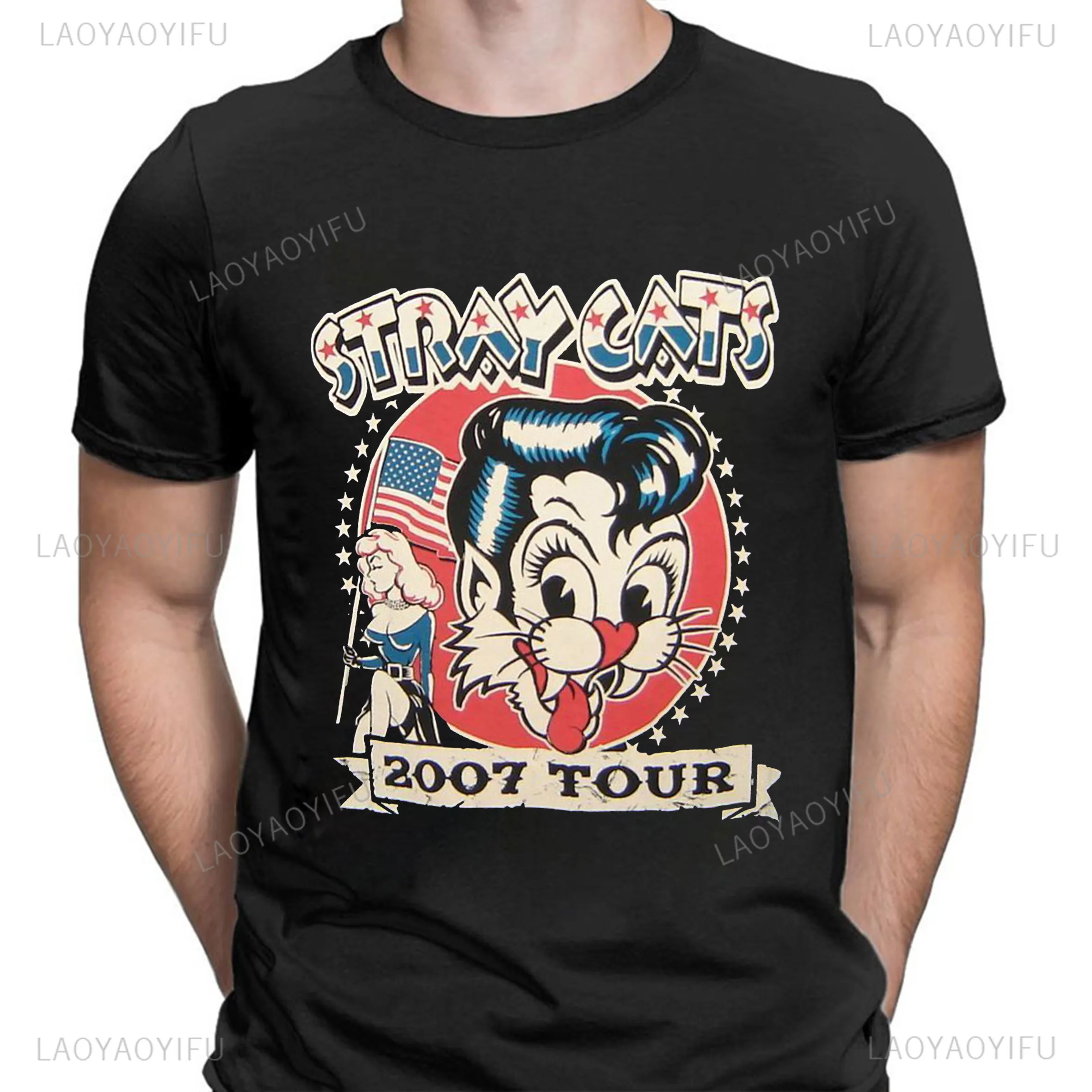 Save Big on Bulk Stray Cats T Shirt Stray Cats Rock T Shirt Classic  American Rockabilly Band Fan Apparel, Breathable Cotton For Men Women,  Hipster
