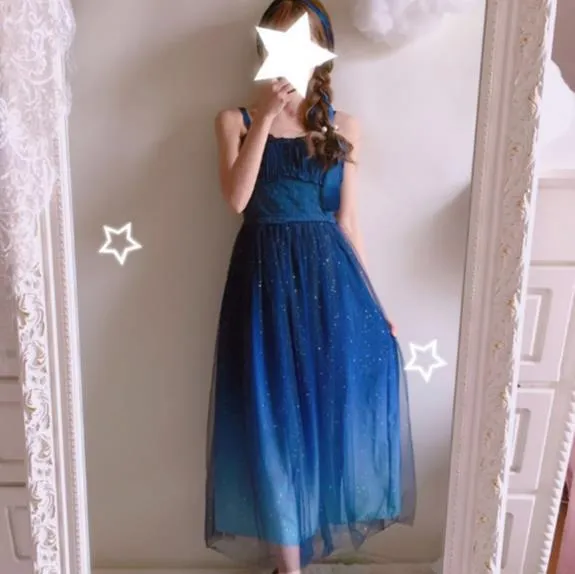 Galaxy Dress | Starry Lolita JSK Dress Japanese Inspired