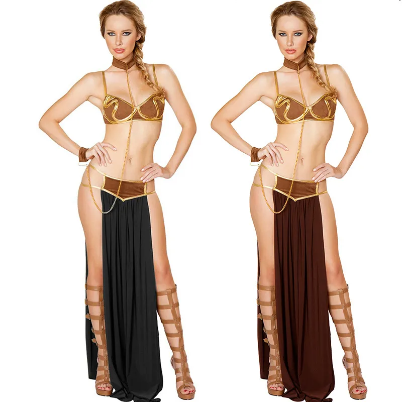 open lace back dress Princess Leia Cosplay Costume Star Wars Leia Dress For Women Plus Size   Lydiacosplay