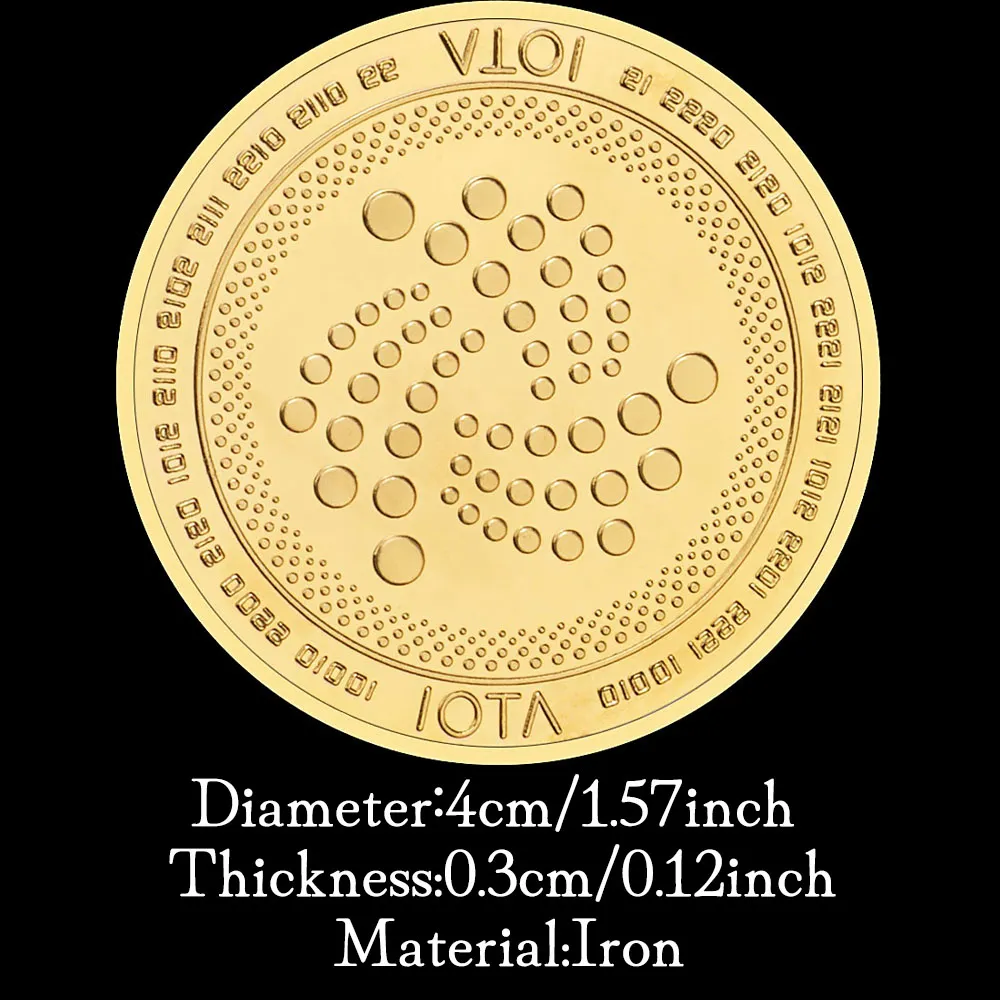 Cryptocurrency Coin IOTA Golden Plated Collectible Coin CRYPTO Collection  Art Physical Commemorative Coin IOTA Coin From Homemarket10, $19.16 |  DHgate.Com