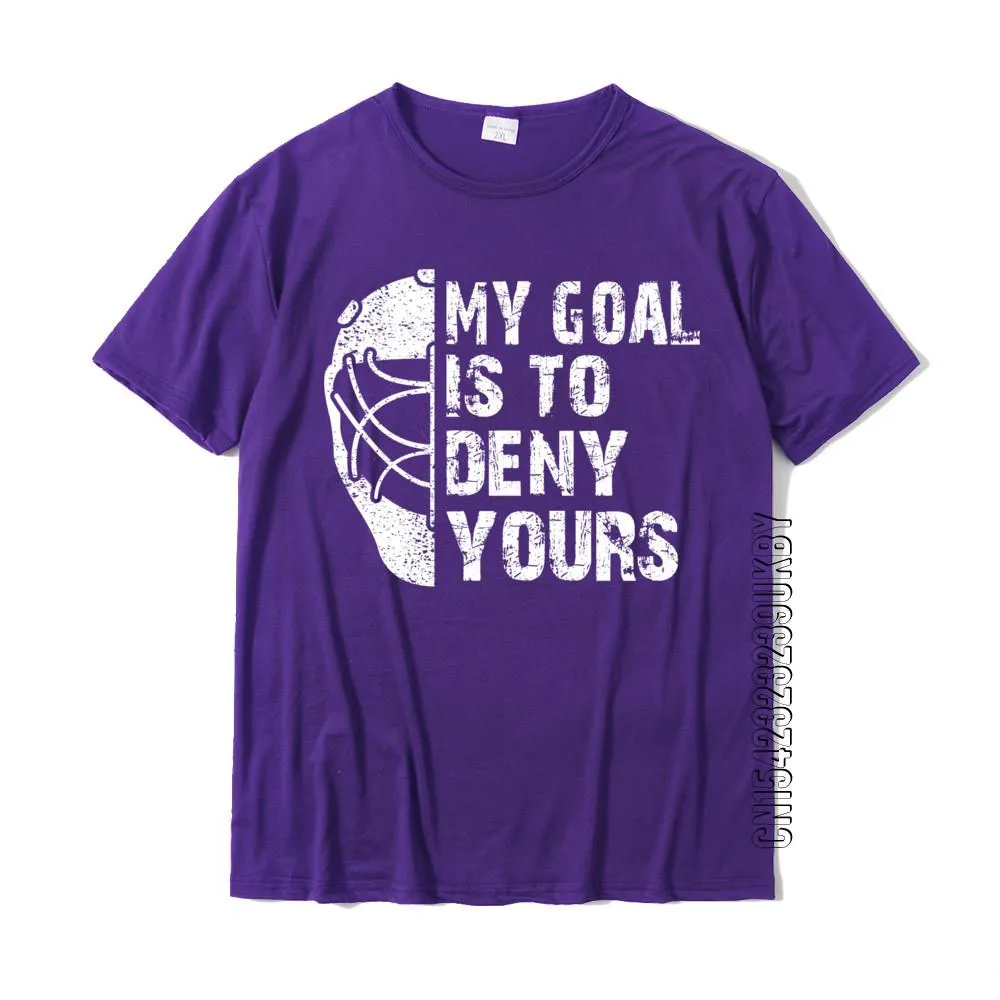 Camiseta De Portero De Hockey Divertido Mi Objetivo Es Negar El Tuyo Regalo  De Hockey Sobre Hielo Para Hombres: Algodón, Casual, Clásico De 15,78 € |  DHgate, image size:1000x1000