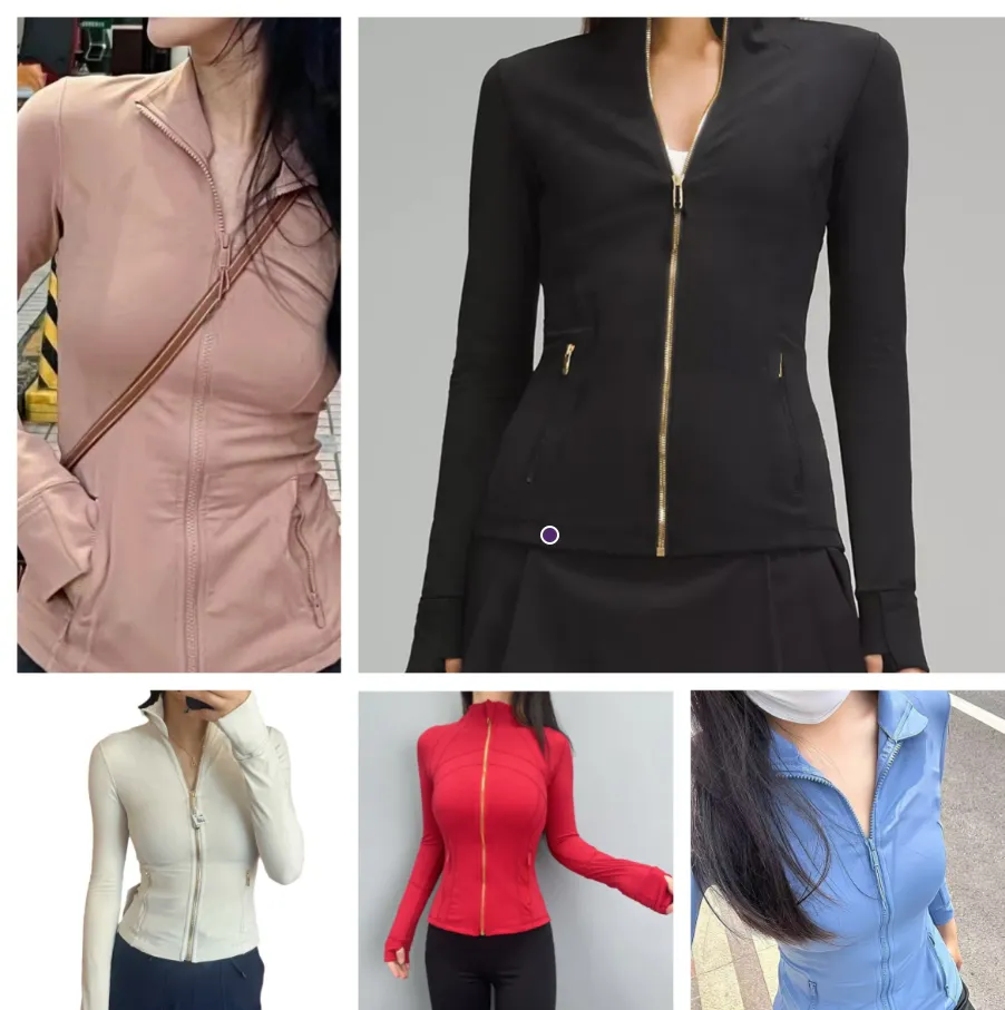 Womens Slim Fit Womens Yoga Jacket Zipper With Gold Zipper Womens Slim Fit Womens Yoga Jacket Zipper With Gold Zipper