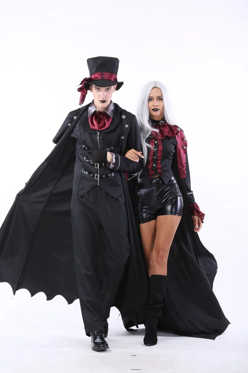 Disfraz De Vampiro Para Parejas: Elegante Atuendo De Vampiro De Halloween  Para Hombres Mujeres, Acentos De Rojo Sangre, Atuendo De Vampiross  Steampunk Set De Disfraces De Vampiros De 37,84 € | DHgate, image size:800x1200