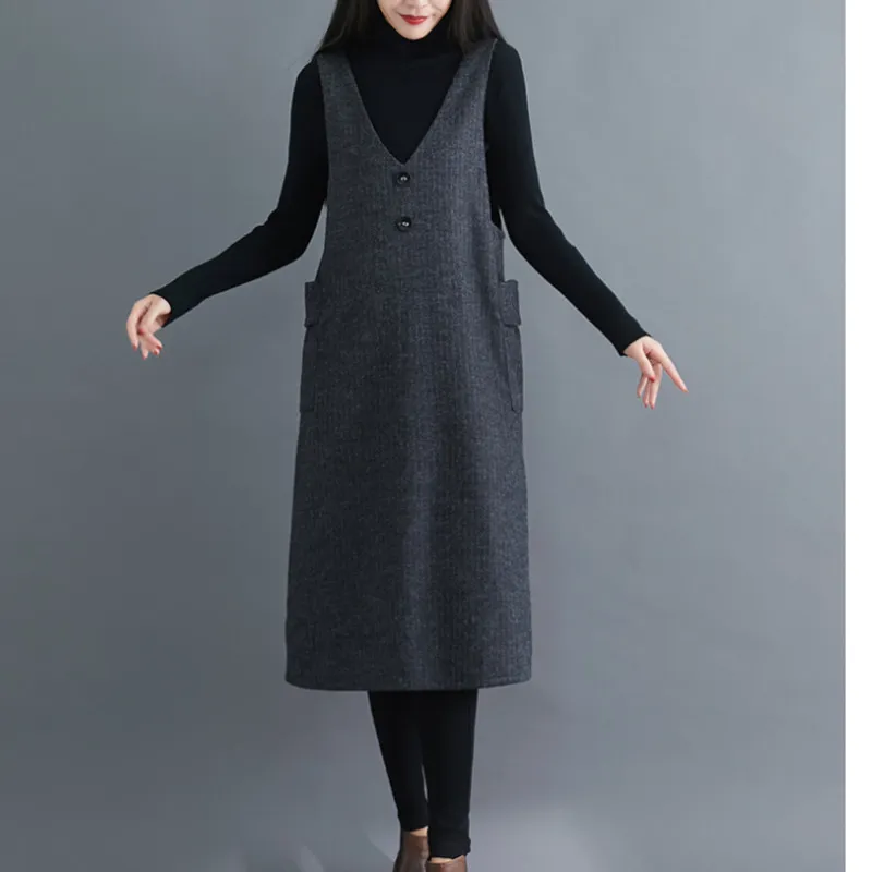 navy blue dress for baby girl How to Style Your Tank Dress for All Seasons & Finally, a Flattering HAT! •  Honey We're Home main image 0