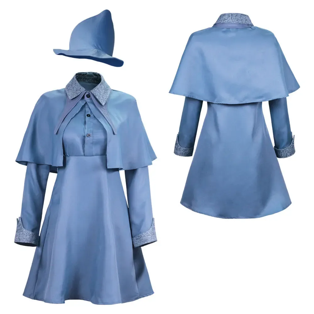 blue dress harry potter Beauxbatons Uniform Blue Badge Embroidery Pleated Skirt Harry Potter and KYOUKO Collaboration