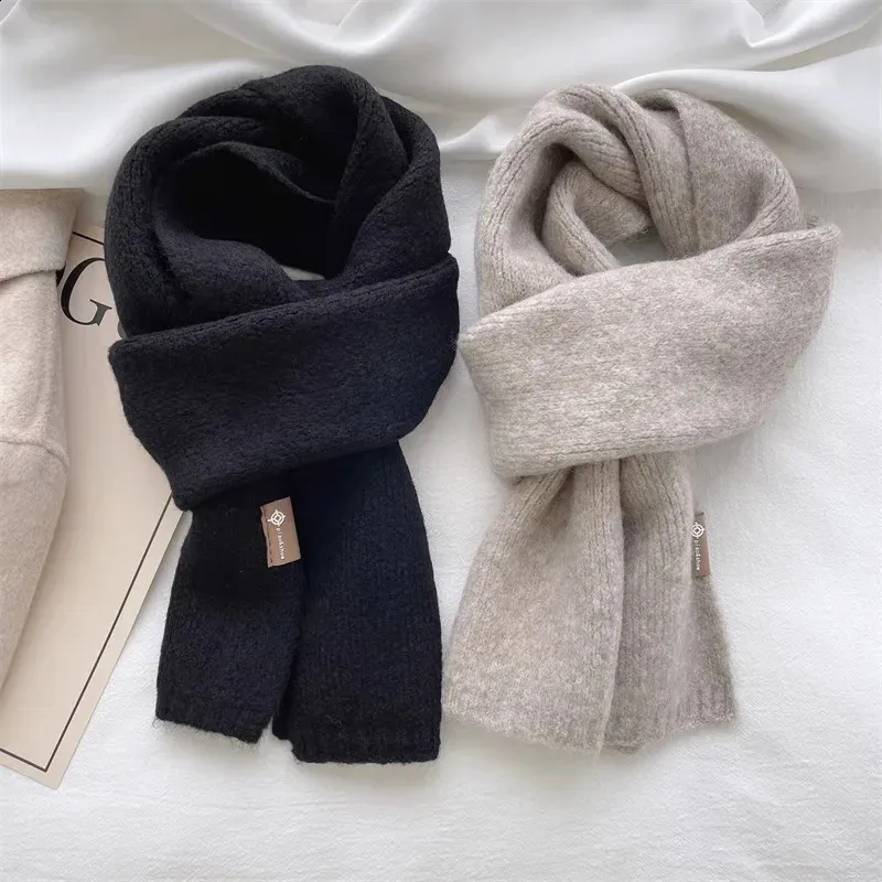 Ladies Cashmere Blend Knit Pashmina Scarf Women Winter Solid Color ...