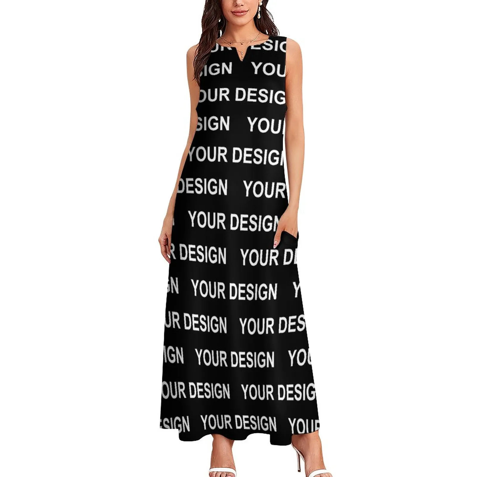 Customized Bohemian Maxi Sundress for Summer Street Wear and Birthday Gifts