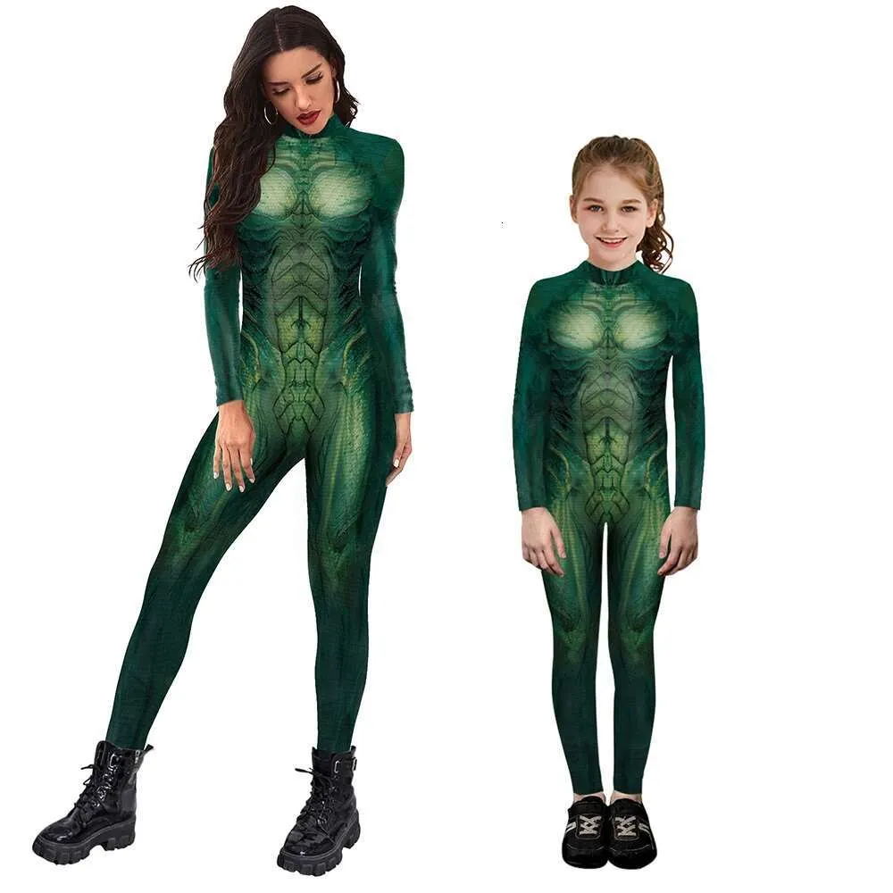 3D Printed Mantis Green Sparkly Jumpsuit For Insect Costume Outfits ...