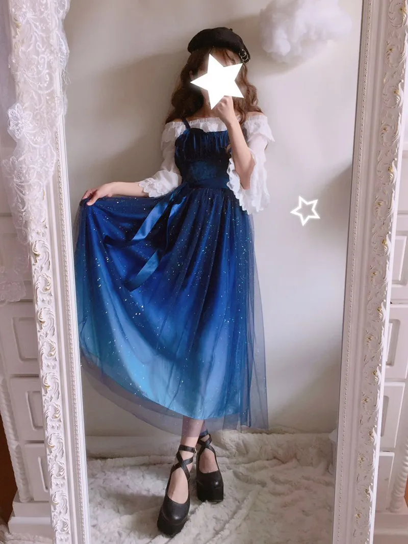 Galaxy Dress | Starry Lolita JSK Dress Japanese... From Dh2958055, $20.46  In Bulk | DHgate.Com