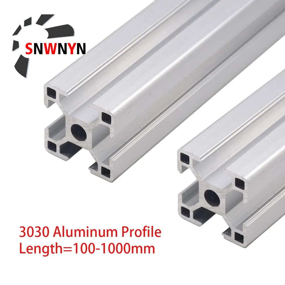 3030 Aluminum Profile Rails Anodized Linear Extrusion For CNC & 3D ...
