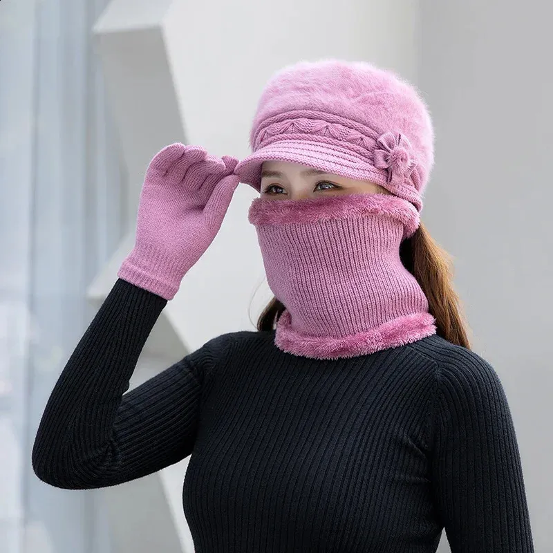 Purple Scarf Gloves And Hat Set Womens Buy River Island Womens Hat