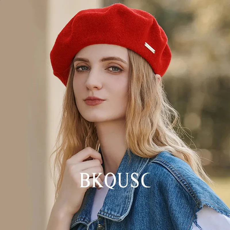 7376 Fashion Beret For Women Slap Night Cap Satin Silk Lined Sleep Hat (red) Red Sleeping Hats-SL Ht 7406-Size One Size Fits All  main image 3