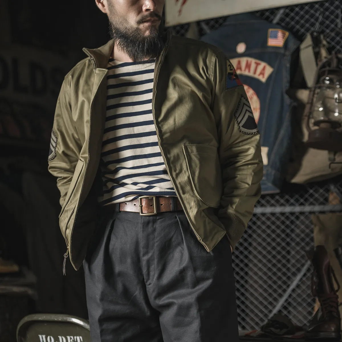 Bronson Fury Tanker Jacket 1940s Winter Combat Outerwear Cotton