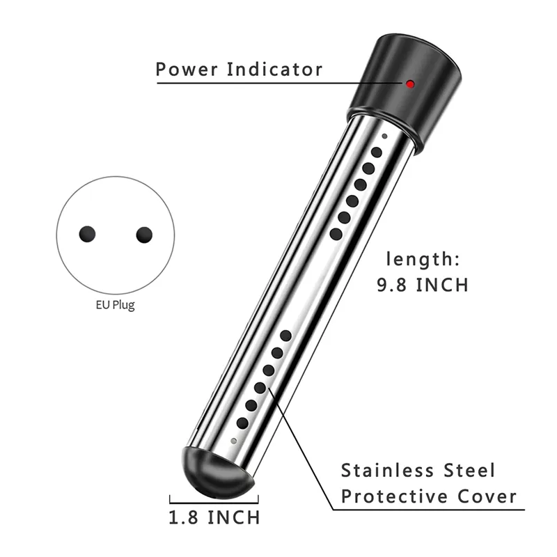 2500W Electric Immersion Water Heater with Automatic Timer, 12V Storage ...