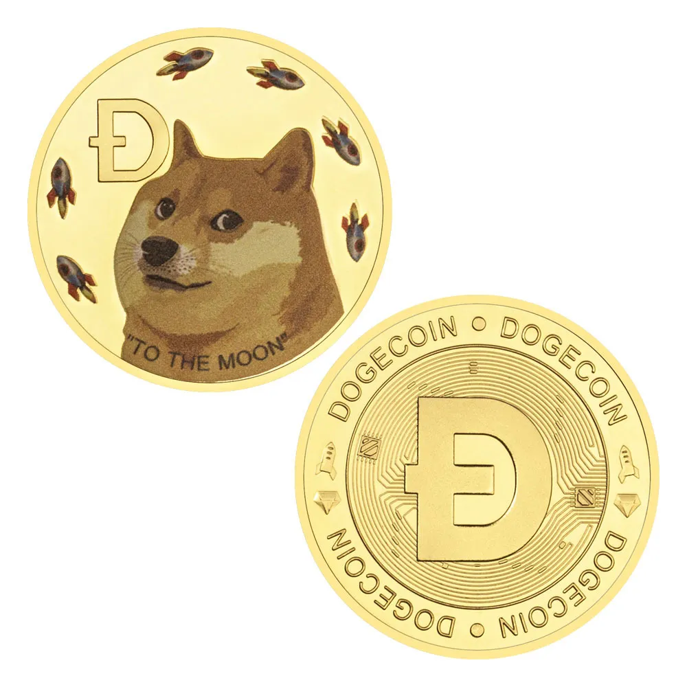 Collectible Crypto Gold Coin with Rocket Pattern - Unique Commemorative Pet  Coin, Shop Now! from Dhgate Arts and Crafts - price 19.26