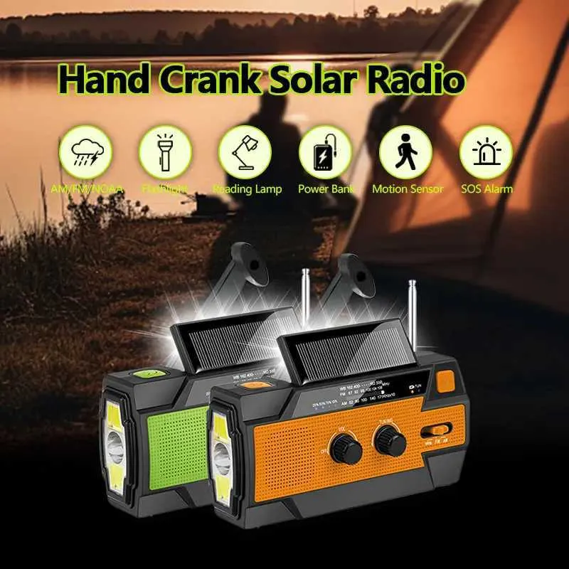 Emergency Radio Solar Hand Crank USB Power Bank