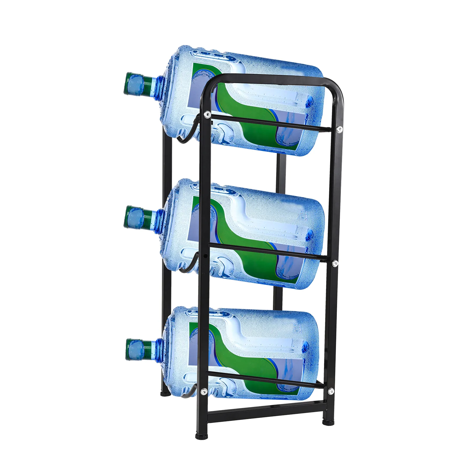 3 Tier Water Jug Rack Heavy Duty 5 Gallon Water Bottle Holder Storage ...