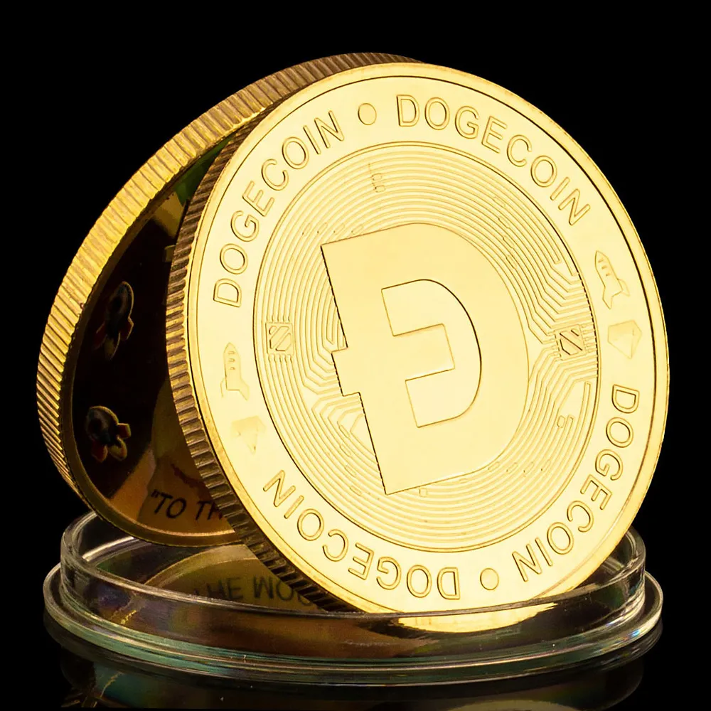Collectible Crypto Gold Coin with Rocket Pattern - Unique Commemorative Pet  Coin, Shop Now! from Dhgate Arts and Crafts - price 19.26