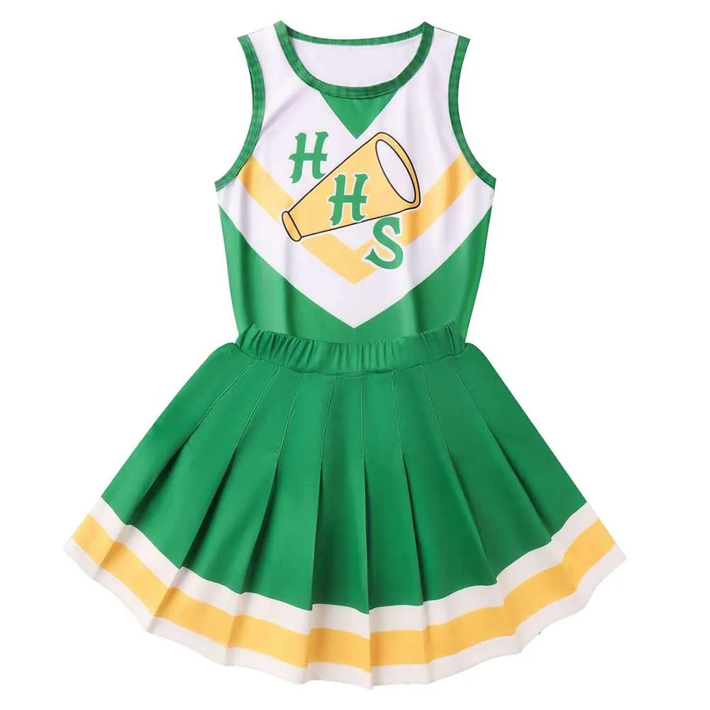 Stranger COS Things Season 4 Hawkins High School cheerleading clothes for Adults and Kids - Perfect for Halloween and Carnival