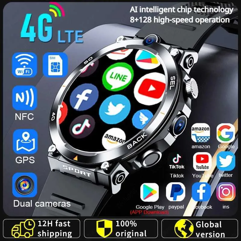Smart Watches 4G LTE Smartwatch With WiFi Application Download
