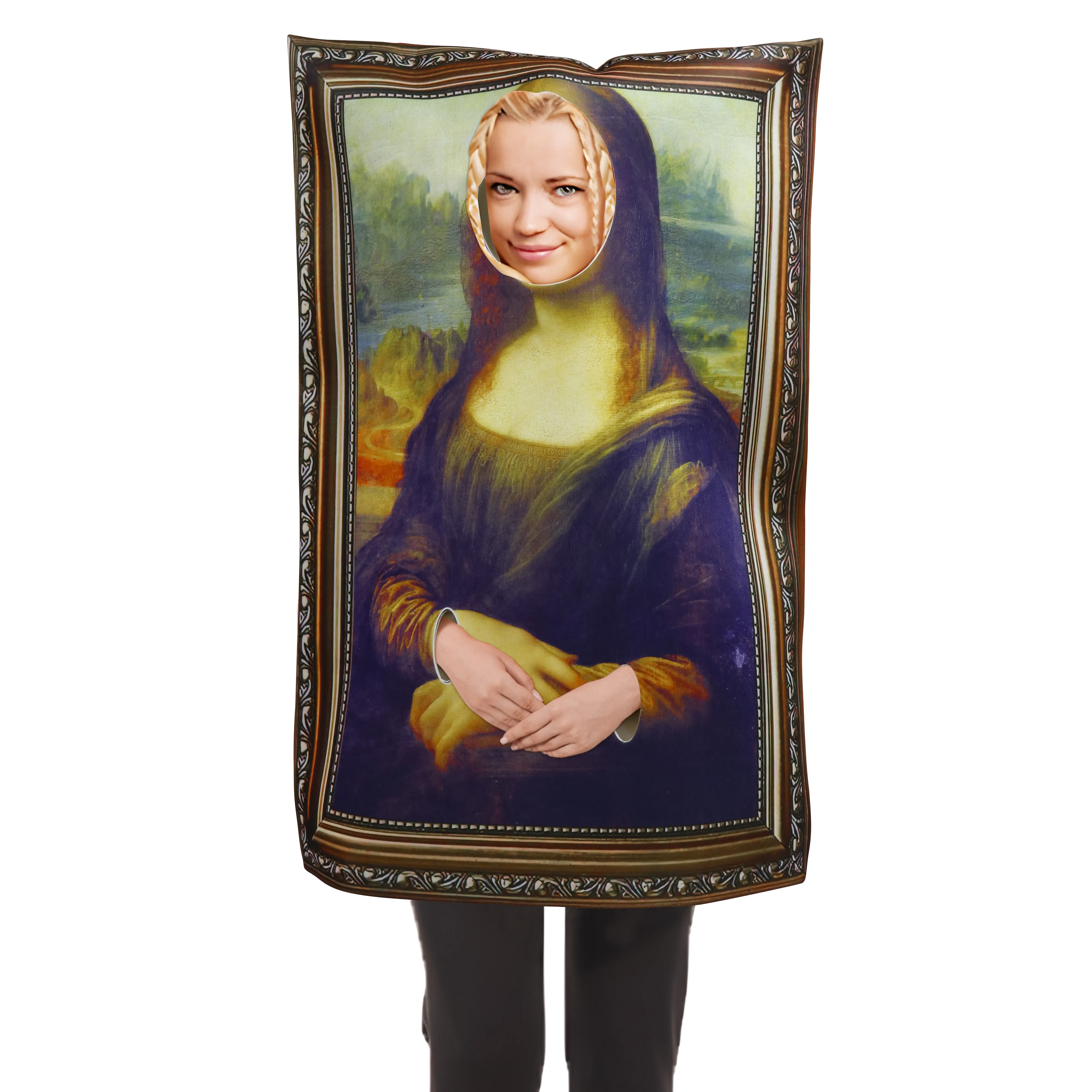 Kids Mona Lisa Costume – Funny Famous Painting Halloween & Cosplay Outfit For Toddlers