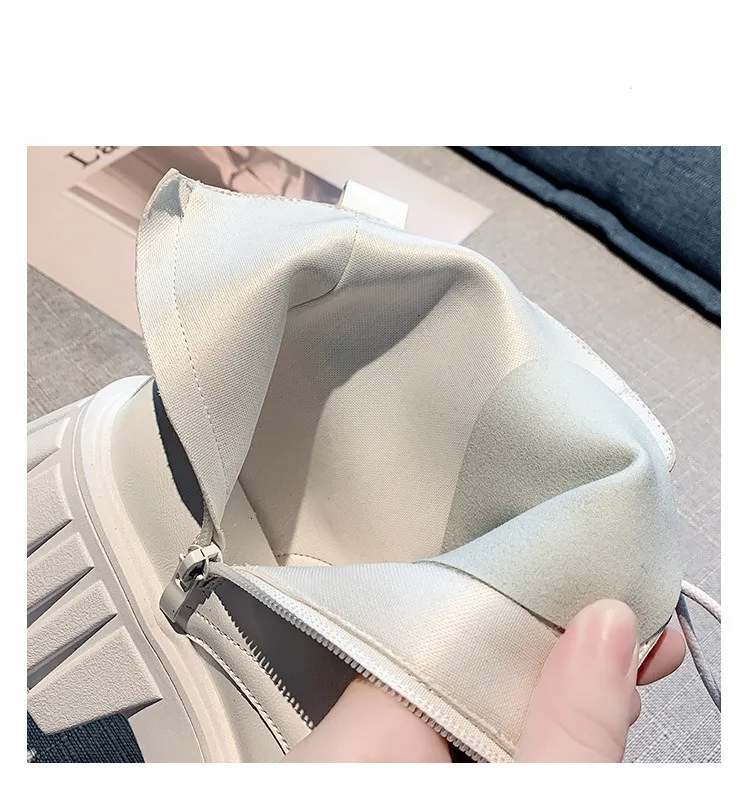 Women's Leather Lace-up Martin Boots Comfortable Winter Outdoor_voghion.com