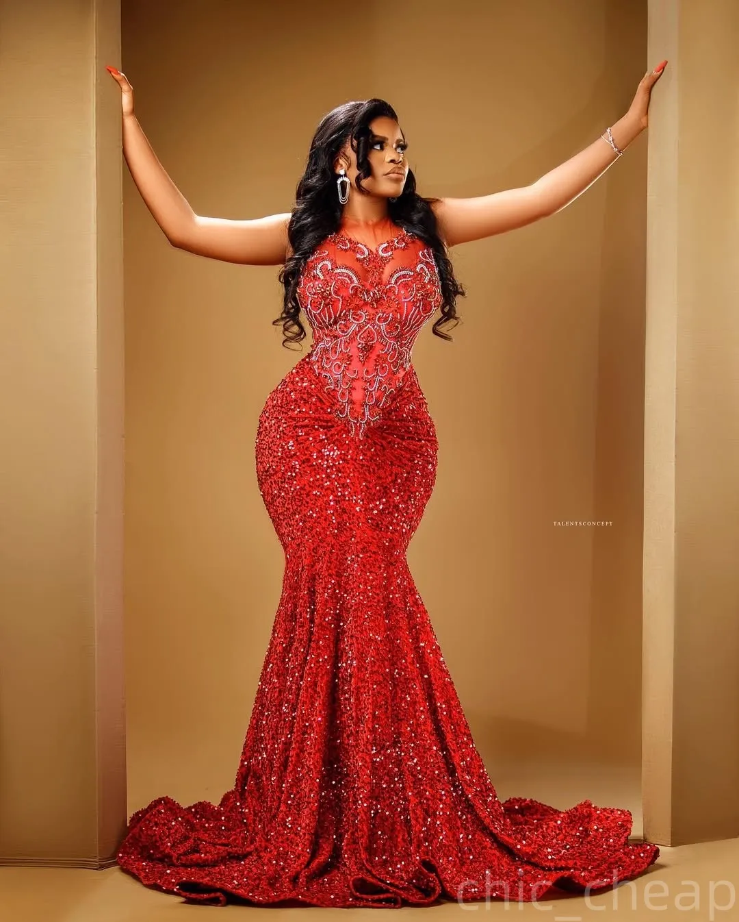 red prom.dresses 2025 A Line Prom Dresses Lace V Neck Long Graduation 16 Dresses Custom Color / US10 US 4 / UK 8 Mermaid Red Prom Dresses 2025