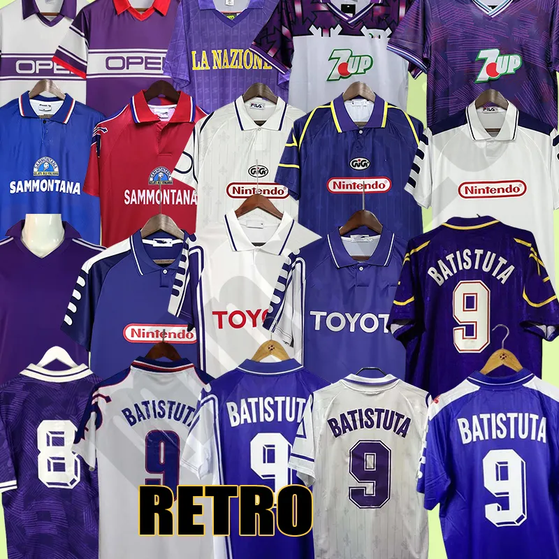 Retro Soccer Jerseys EDMUNDO BATISTUTA RUI COSTA Home Football