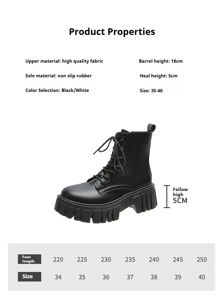 Women's Leather Lace-up Martin Boots Comfortable Winter Outdoor_voghion.com