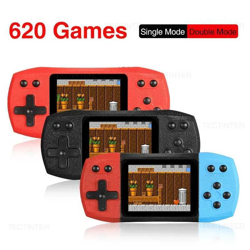 thumbnail image 2 of EASEGMER Retro Handheld Game Console With 168 Classic Games, Mini TV Style, 3.0" Screen, AV Output, 2 Player Support, Rechargeable Battery For Kids Ages 4-12 2 of 12
